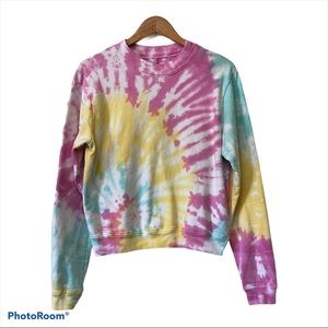 Revolve Strut This Tie Dye Sweatshirt Small Top